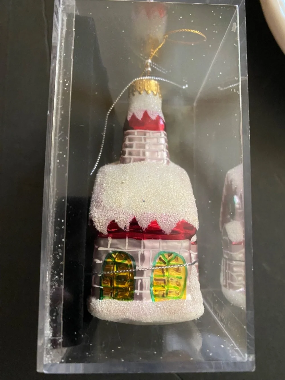 Christmas Cookie Plate & Hand Crafted Glass Ornament